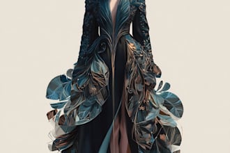 draw a fashion illustration or sketch