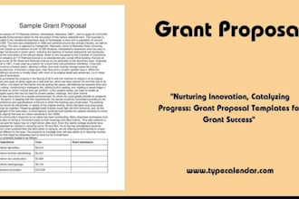 write professional grant proposals and winning business proposals