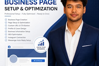 do professional facebook business page setup and optimization