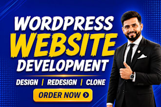 create wordpress website, redesign wordpress website
