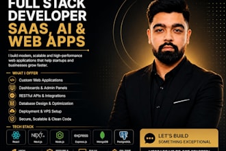build a full stack saas web application with ai integration