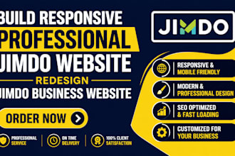 build responsive professional jimdo website redesign jimdo business website