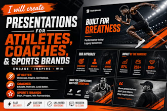 create a presentation for athletes, coaches, and sports brands