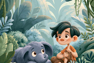 illustrate children story book illustration and character