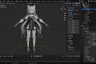 do vrchat rigging, rig any 3d model in blender for games film or animation