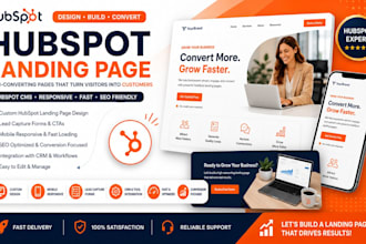 create hubspot landing page , hubspot website , figma to hubspot