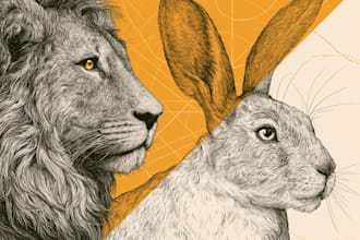 draw animals cartoon illustration