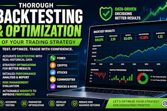 run thorough backtesting and optimize existing trading strategy