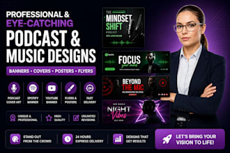 design podcast cover art spotify banner music youtube artwork poster flyer