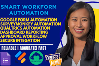 automate google forms, jotform or qualtrics workflow