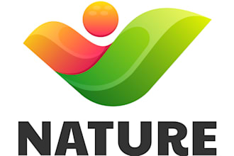 design a professional natural logo for your brand