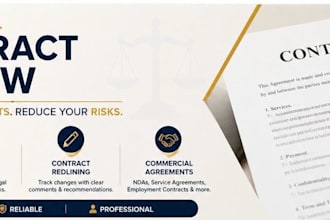 review your contract and provide legal risk analysis