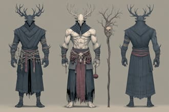 do horror character art and horror character
