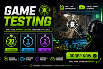 play test and bug test your PC game with detailed video reports