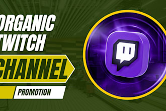 do organic twitch channel promotion