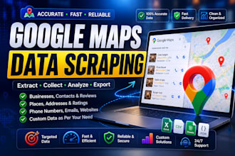 scrape google maps data and local business b2b leads