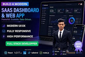develop saas dashboard and web applications