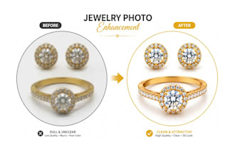 professionally retouch gold and diamond jewelry photos