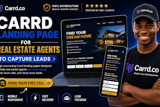 build a carrd landing page for real estate agents to capture leads