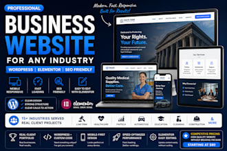 build a professional business website for any industry
