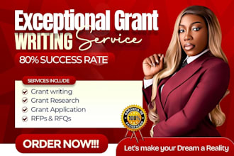 research grant proposal writing as grant writer, business plan