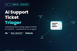 build an ai support ticket automation system using llm