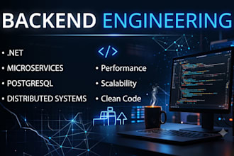 develop aspnet core rest apis and backend solutions