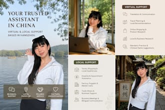 be your virtual and local assistant in china