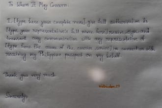 write handwritten notes, letters and custom messages