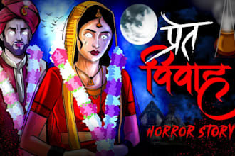 do 2d animated horror stories in any language