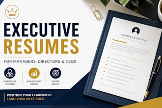 write executive resumes for managers directors and ceos