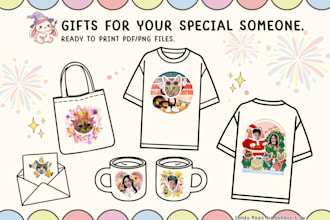 create a magical custom collage design for gifts