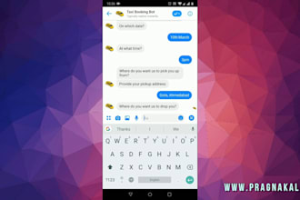 develop taxi booking bot ride booking bot uber bot taxi booking website