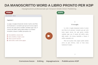 editing correzione bozze impaginazione e pubblicazione su amazon KDP