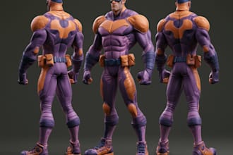 superhero character for comics