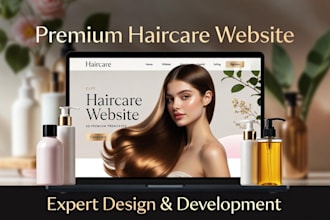 create a premium haircare, beauty, skincare, cosmetics