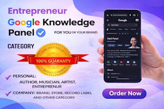create standard google knowledge panel,knowledge panel,for personal and company