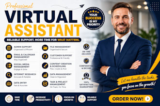 creative virtual assistant social media VA executive assistant admin data entry