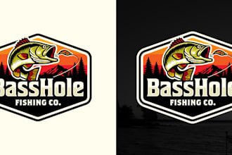 do a professional seafood, fish, sushi, and restaurant logo