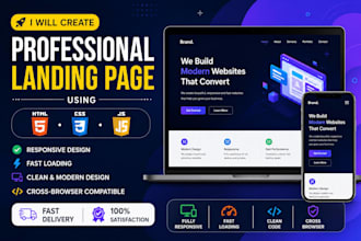 create a responsive landing page