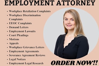 be employment lawyer for contract review,retaliation,wrongful termination in ny