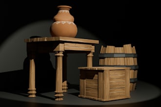 do 3d modelling and texturing