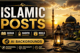 design islamic quran, hadith and quote posts
