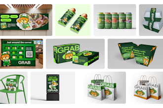design a bold food and restaurant brand identity