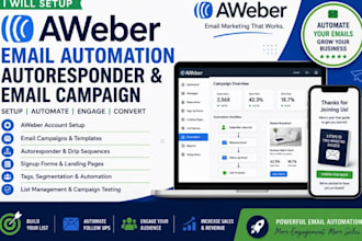 setup aweber email automation campaign mangement aweber autoresponder newsletter