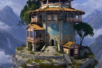 create custom 3d game assets for unity and unreal engine