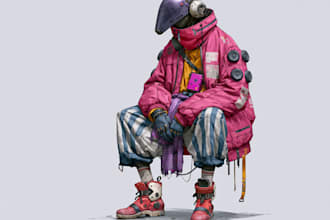 do cyberpunk character unique style