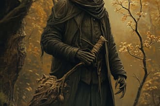 make a horror and fantasy horror character