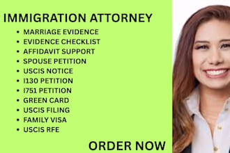 be your immigration lawyer for family visas, i130, i751, uscis and green card