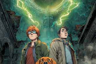 draw a cover art or comic cover art
